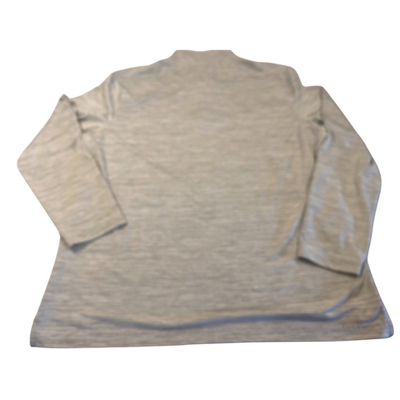 Jos A Bank Traveler Mens XXL Gray Space Dye Quarter Zip Pullover Tailored Fit - Picture 4 of 5